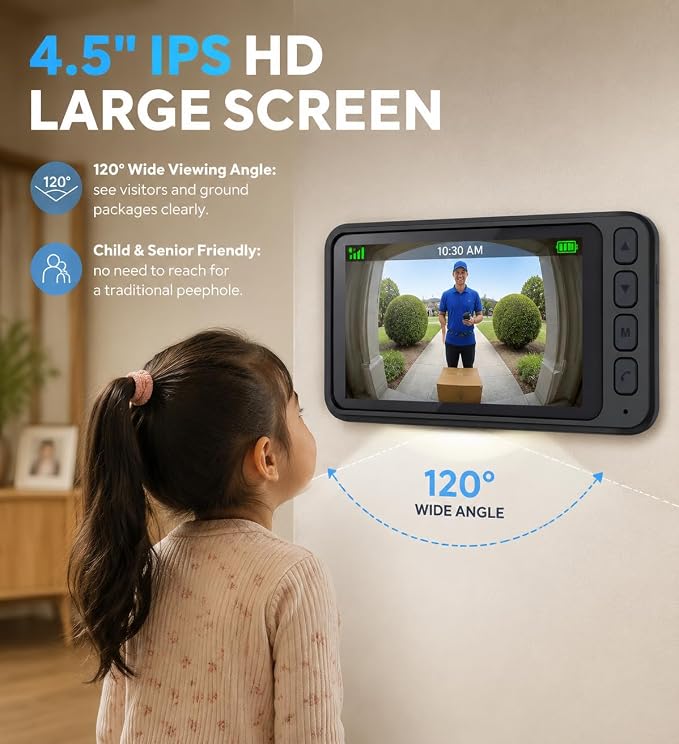 TKMARS Doorbell Camera Wireless No Subscription Video Doorbell, Real-time - Image 4