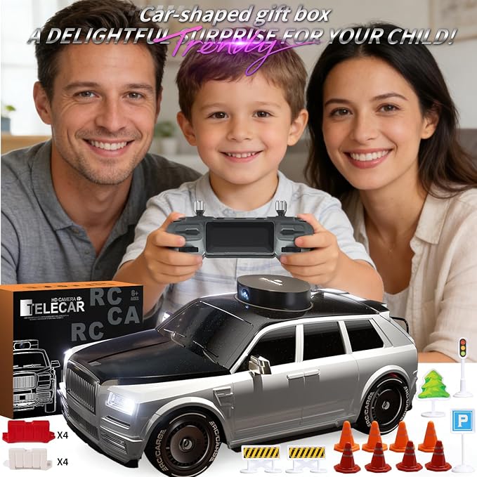 RC Car with Camera and 4.5" Screen, 1080P FPV Remote Control Car with Rotating - Image 8