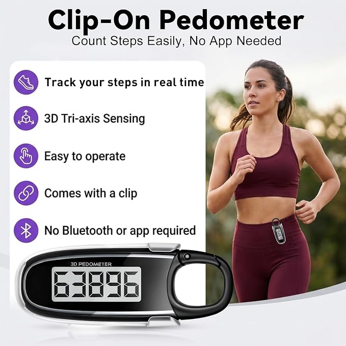 3D Pedometer for Walking, Step Counter - Image 2