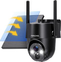 Solar Security Cameras Wireless Outdoor, 2K 360° View Solar Powered WiFi 3MP by FONDAIL