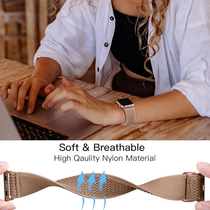 Lerobo Stretchy Nylon Solo Loop Band, Compatible - Image 4