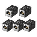 RJ45 Coupler, 5 Pack Ethernet Adapters Female to Female, Ethernet Cable by ECJTU-US