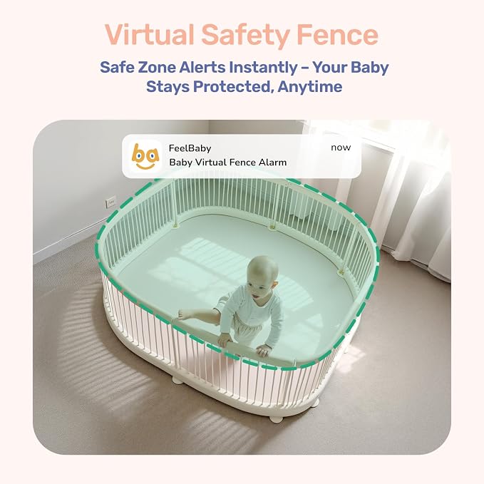 1080P WiFi Baby Monitor with 2 Camera and Audio, Pan-Tilt-Zoom Video Camera - Image 4