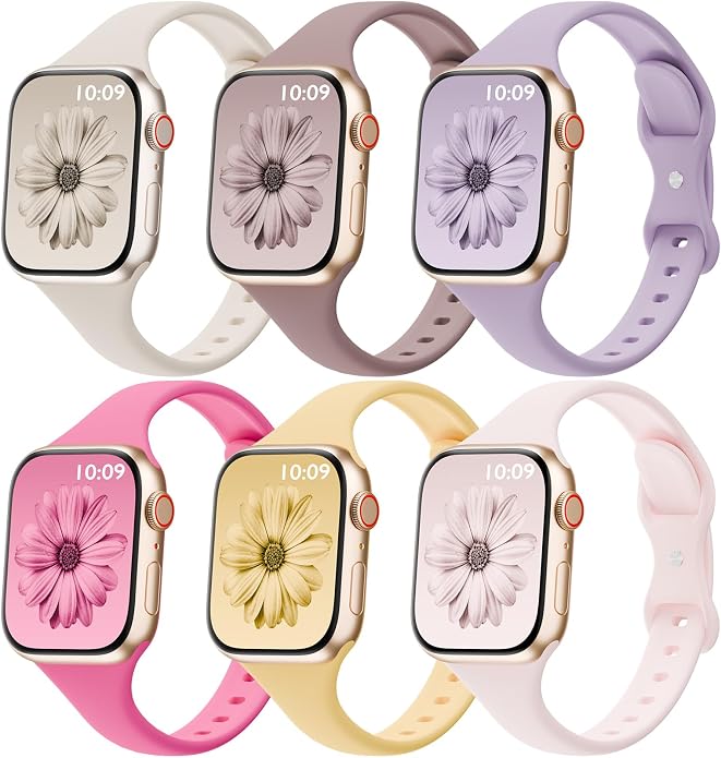 6 Pack Thin Bands Compatible by SLIMBAND