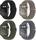 4 Pack Braided Stretchy Bands Compatible by Suitisbest