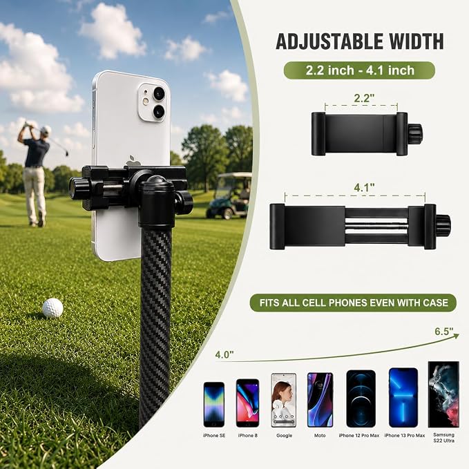 Carbon Fiber Monopod Golf Swing Recorder - Image 4
