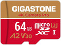 【5-Years Data Recovery】 GIGASTONE 64GB Micro SD Card, 4K Camera Pro, UHD Video by Gigastone