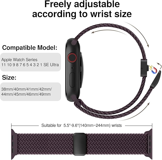 Braided Stretchy Band Compatible - Image 2