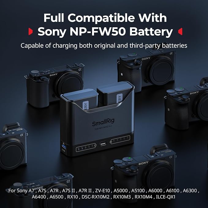 SMALLRIG NP-FW50 Battery Charger - Image 4