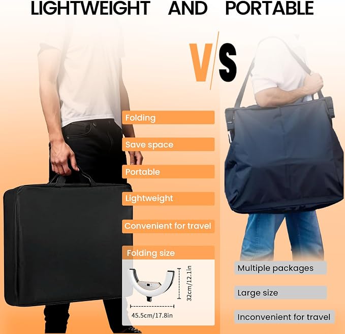 18" Foldable Ring Light with Stand - Image 3