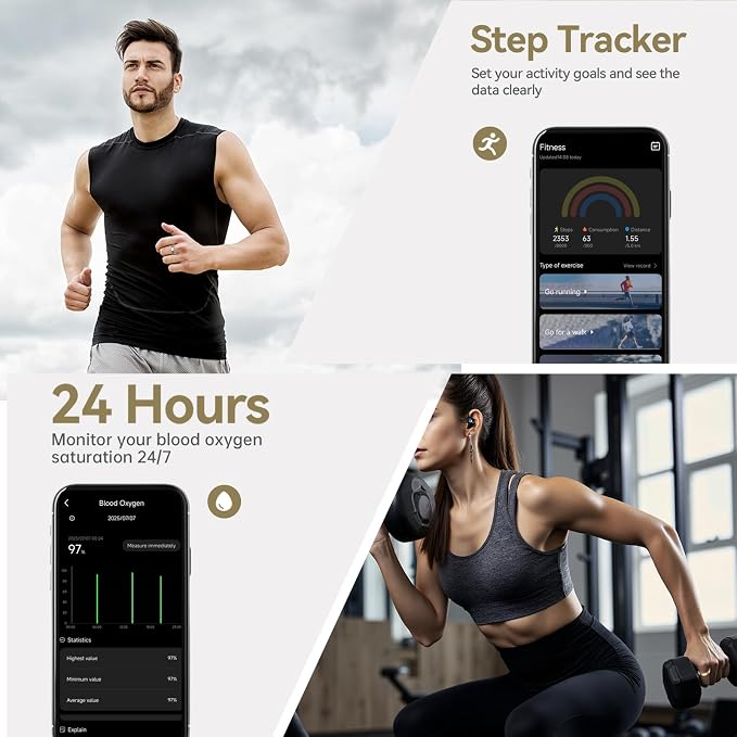 Smart Ring for Women & Men, Featuring Stress and Sleep Monitoring Functions - Image 4