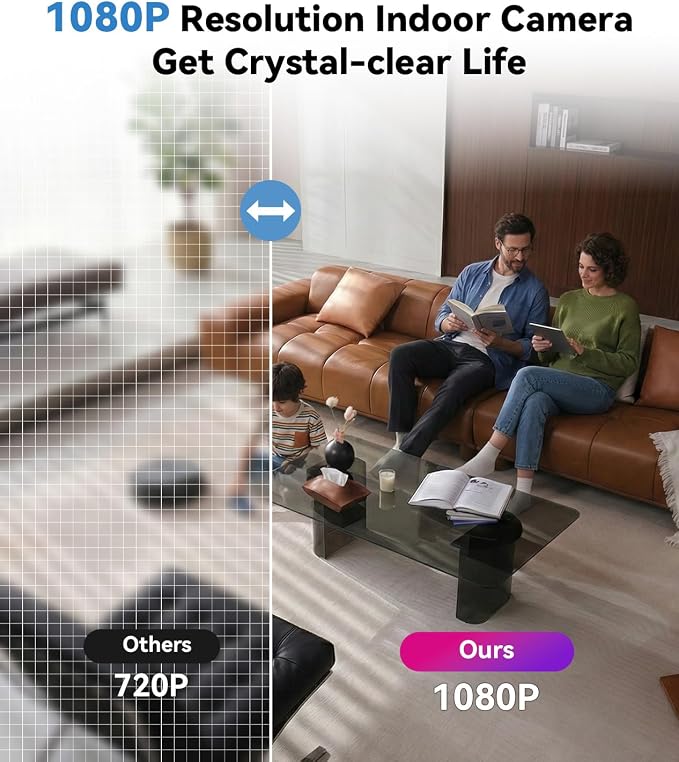 1080P HD Wireless WiFi Indoor Camera Smoke Detector - Image 3