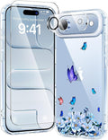 toushion 3 in 1 for iPhone Air Case Clear Printed Design | Yellowing-Resistant by Unknown