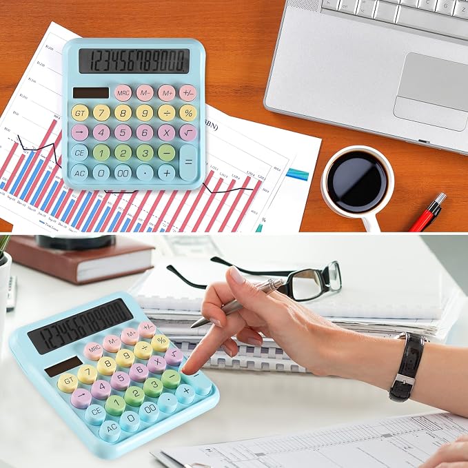 Large Computer Electronic Calculator Counter Solar & Battery Power 12 Digit - Image 7