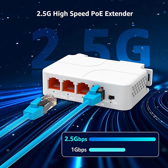 YuanLey 4 Port 2.5G PoE Extender - Image 3