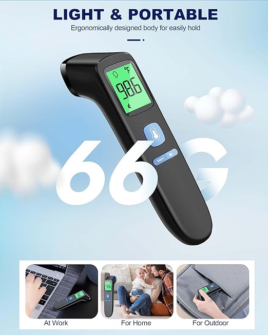 No-Touch Forehead Thermometer for Adults, Infrared Digital Baby Thermometer for - Image 7