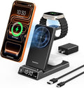 3 in 1 Charging Station for Apple, ELECDOV Magnetic Charger for iPhone by Elecdov