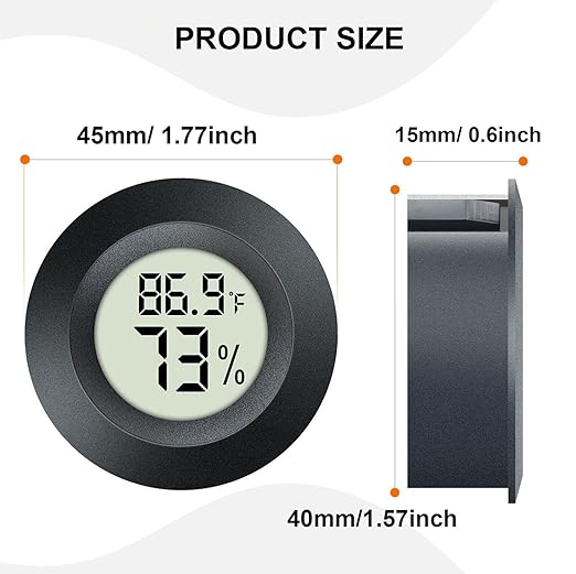 JEDEW 4 Pack Hygrometer Thermometer Digital Humidity Meter Indoor/Outdoor - Image 2