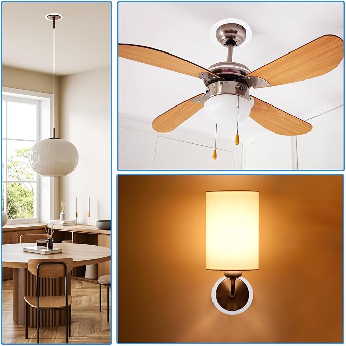 PATIKIL 3.8" ID 5.2" OD Plastic Trim Ring, Translucent Matte White - Image 7