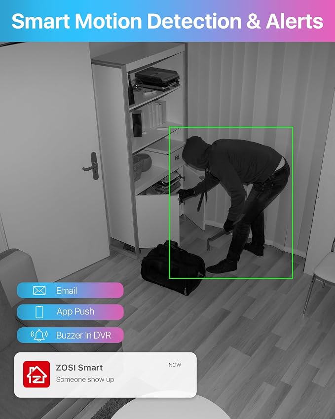 ZOSI 1080p Home Security Cameras System - Image 3
