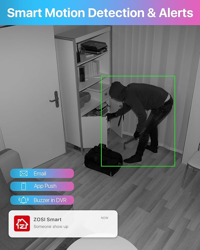 ZOSI 8CH 5MP Lite Security Camera System Outdoor - Image 4