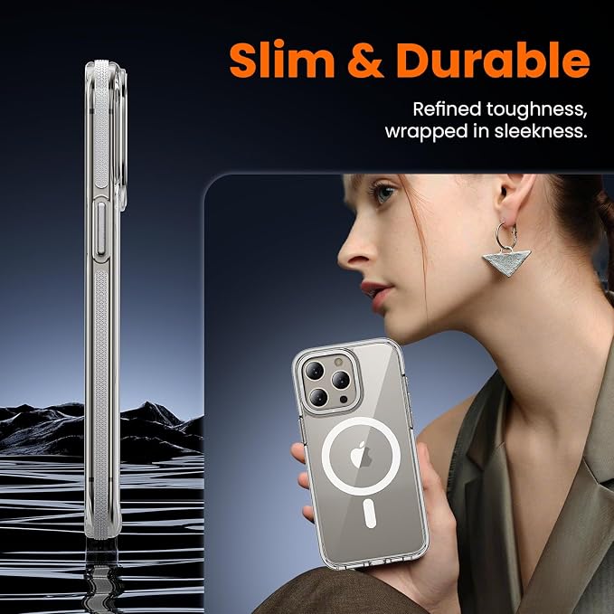 toushion 3 in 1 for iPhone 15 Pro Case Clear - Image 6