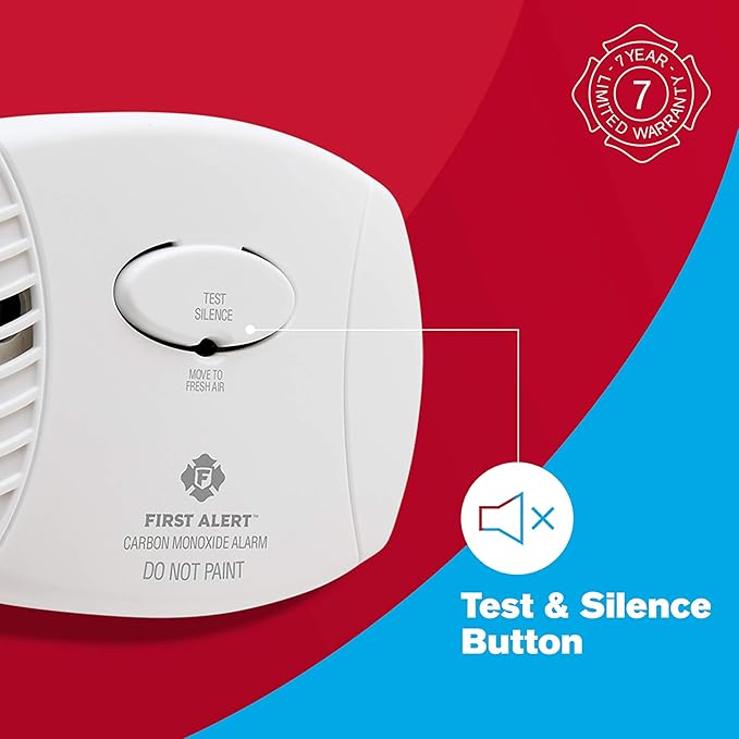 First Alert CO606, Plug-In Carbon Monoxide Detector, Hardwired Alarm - Image 5