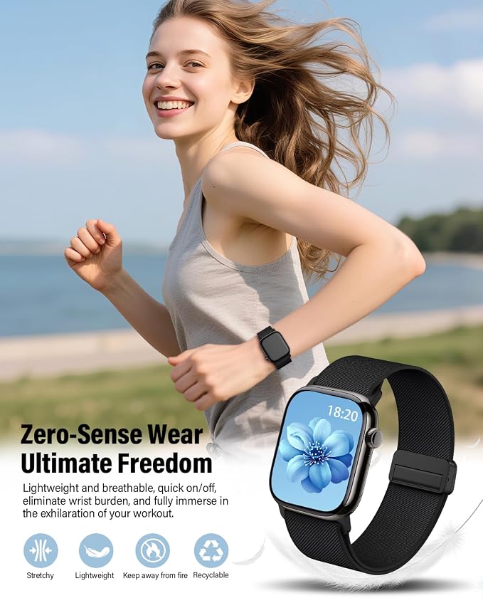 Stretchy Band Compatible with Apple Watch Bands 44mm 45mm 46mm 49mm 42mm 41mm - Image 4