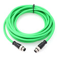 M12 Network Profinet Ethernet Encoder Reader Sensor Cable, 4 Pin D Code to 4 by Unknown