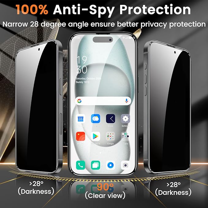 Lesakit 4+4 Pack Privacy Screen Protector - Image 3