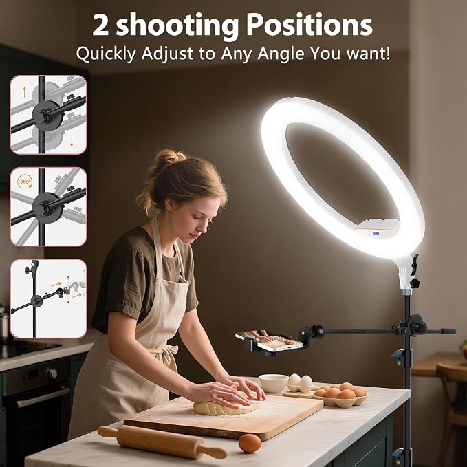 Ring Light 22inch Kit: Ring Light Tripod - Image 4
