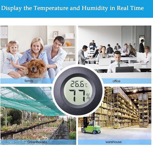 4pcs Mini Hygrometer Thermometer Indoor Outdoor Round Humidity Meter - Image 6