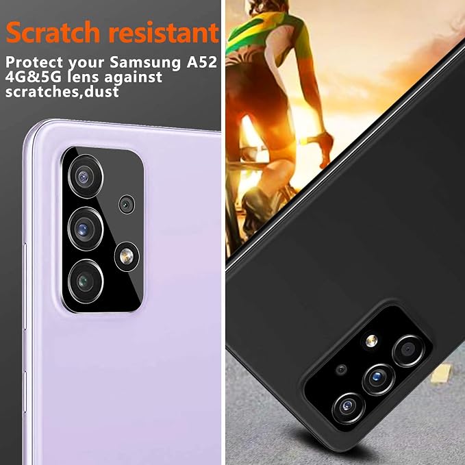 Ferilinso 3 Pack Screen Protector + 2 Pack Camera Lens Protector - Image 4