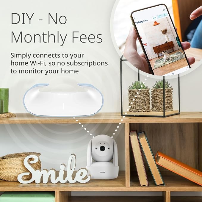 D-Link Indoor Pan & Tilt Wi-Fi Camera w/ 360 Degree View, Full 2K 1296p - Image 5