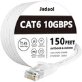 Jadaol Cat 6 Ethernet Cable 150 ft, 10Gbps Support Cat8 Cat7 Network, Flat RJ45 by Jadaol