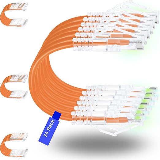Rapink Patch Cables Cat6/ Cat6a 10ft Slim, Cat6a Ethernet Patch Cable 10G by Rapink