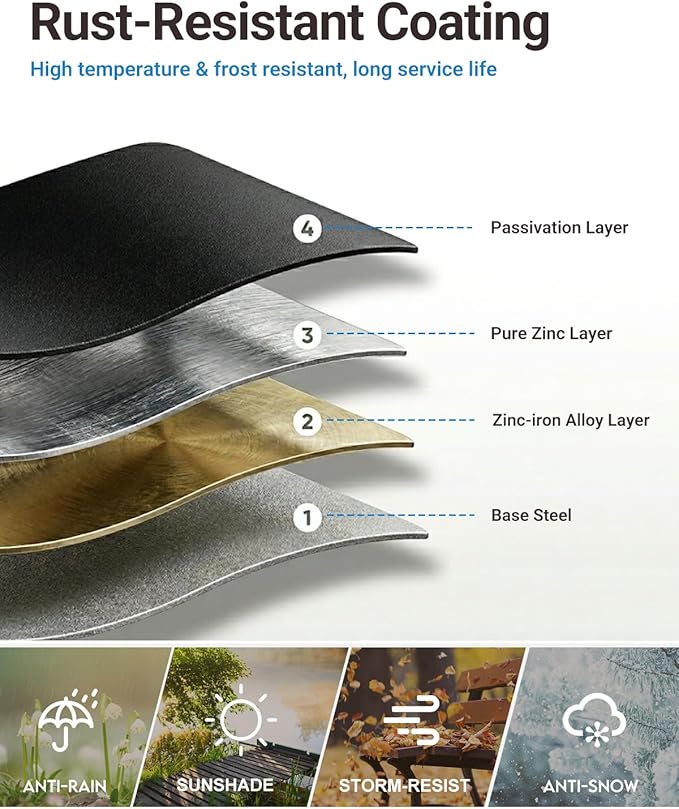 Ring Doorbell Cover Weatherproof, Metal Doorbell Rain Cover Compatible - Image 3