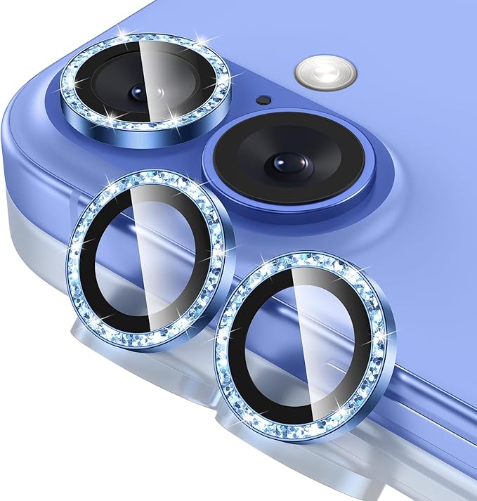 Tensea for iPhone 16 / iPhone 16 Plus Camera Lens Protector, 9H Tempered Glass by Tensea