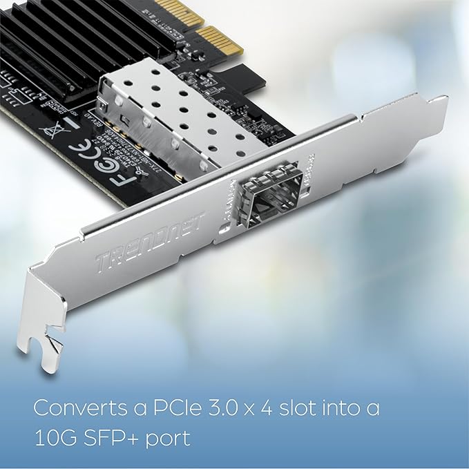 TRENDnet 10 Gigabit PCIe SFP+ Network Adapter, TEG-10GECSFP, Convert A PCIe - Image 6