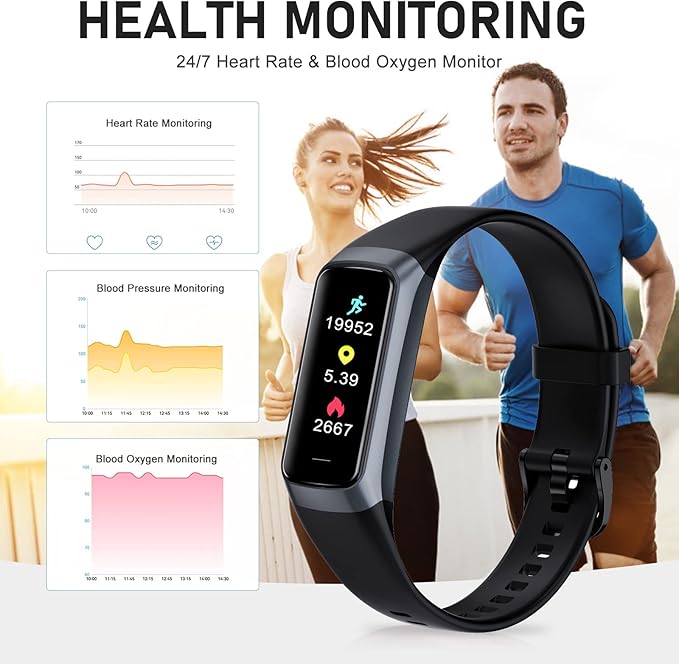 Fitness Tracker with 24/7 Heart Rate, Health Tracker with Step Counter Calories - Image 3