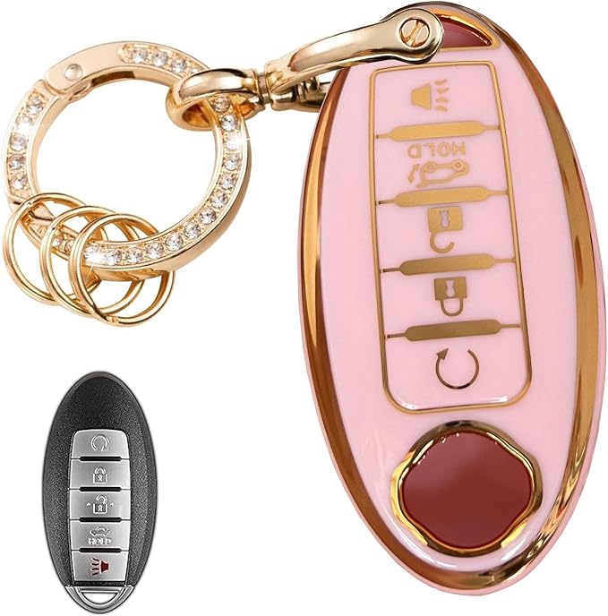Keyless Entry Systems Key for Nissan Key Fob Cover Shell by WENHENI