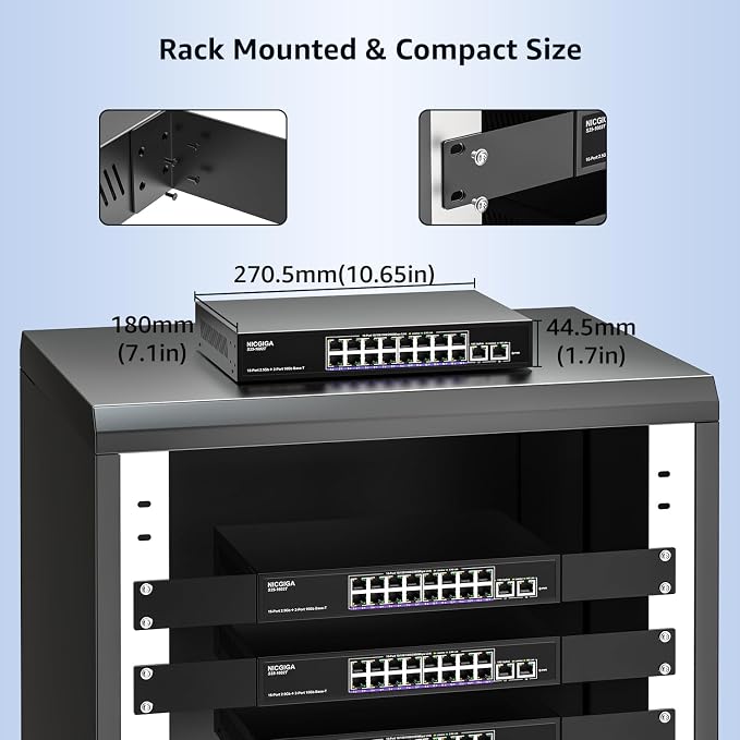 10Gbe Ethernet Switch Unmanaged - Image 6