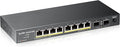 Zyxel 10 Port PoE Switch | Unmanaged Gigabit Network Ethernet Splitter | 8X PoE+ by ZYXELNETWORKS