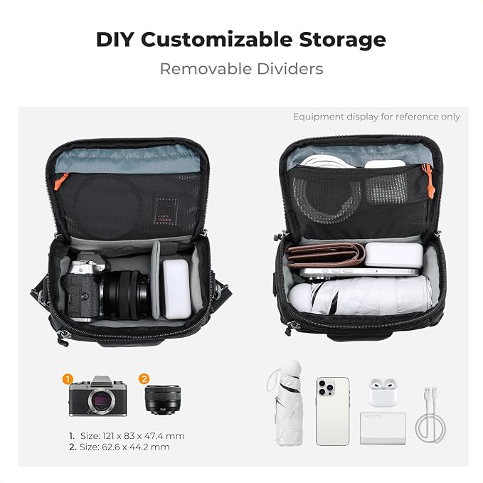 K&F CONCEPT Hardshell Camera Bag, Camera Shoulder Bag - Image 2