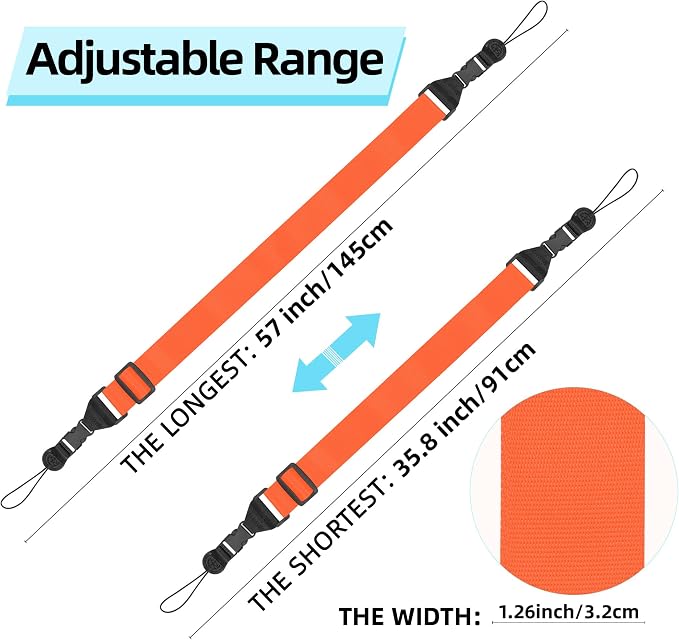 Adjustable Shoulder Strap:Comfortable iPad Strap Nylon Neck Lanyard - Image 2