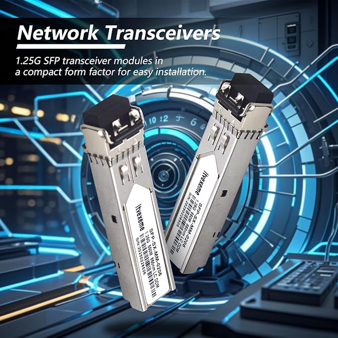 2 Pack 1.25G Multimode SFP LC Module, 1000Base-SX Gigabit Fiber Transceiver - Image 4