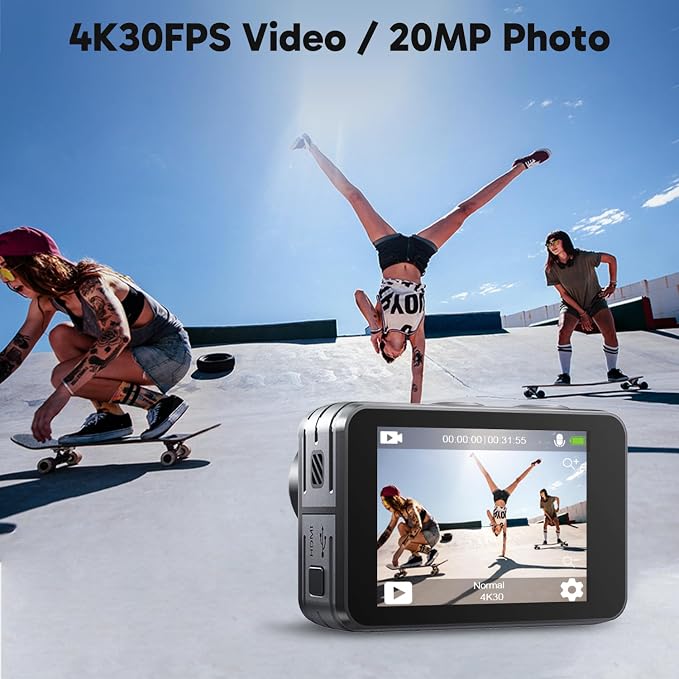 AKASO Brave 7 LE 4K30FPS 20MP WiFi Action Camera - Image 2