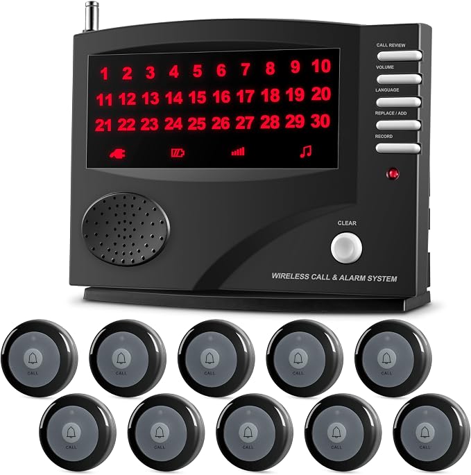Wireless Calling System Nurse Call System Caregiver Pager by SYNLETT