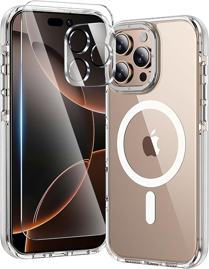 toushion 3 in 1 for iPhone 16 Pro Case Clear by Unknown