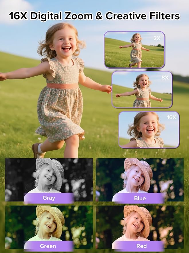 Digital Camera, 44MP Full HD 1080P Point and Shoot Camera - Image 5